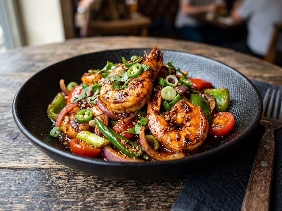 Devilled Prawns (ඉස්සෝ ඩෙවල්)